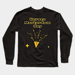 Indian Festivals - Heroes Martyrdom Day Long Sleeve T-Shirt